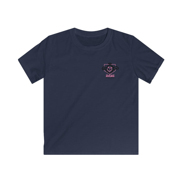 Kids She Angel Drip Softball Tee - Rake Baseball Company - RAKE BASEBALL | BASEBALL T-SHIRT | BASEBALL CLOTHING | GOOD VIBES ONLY