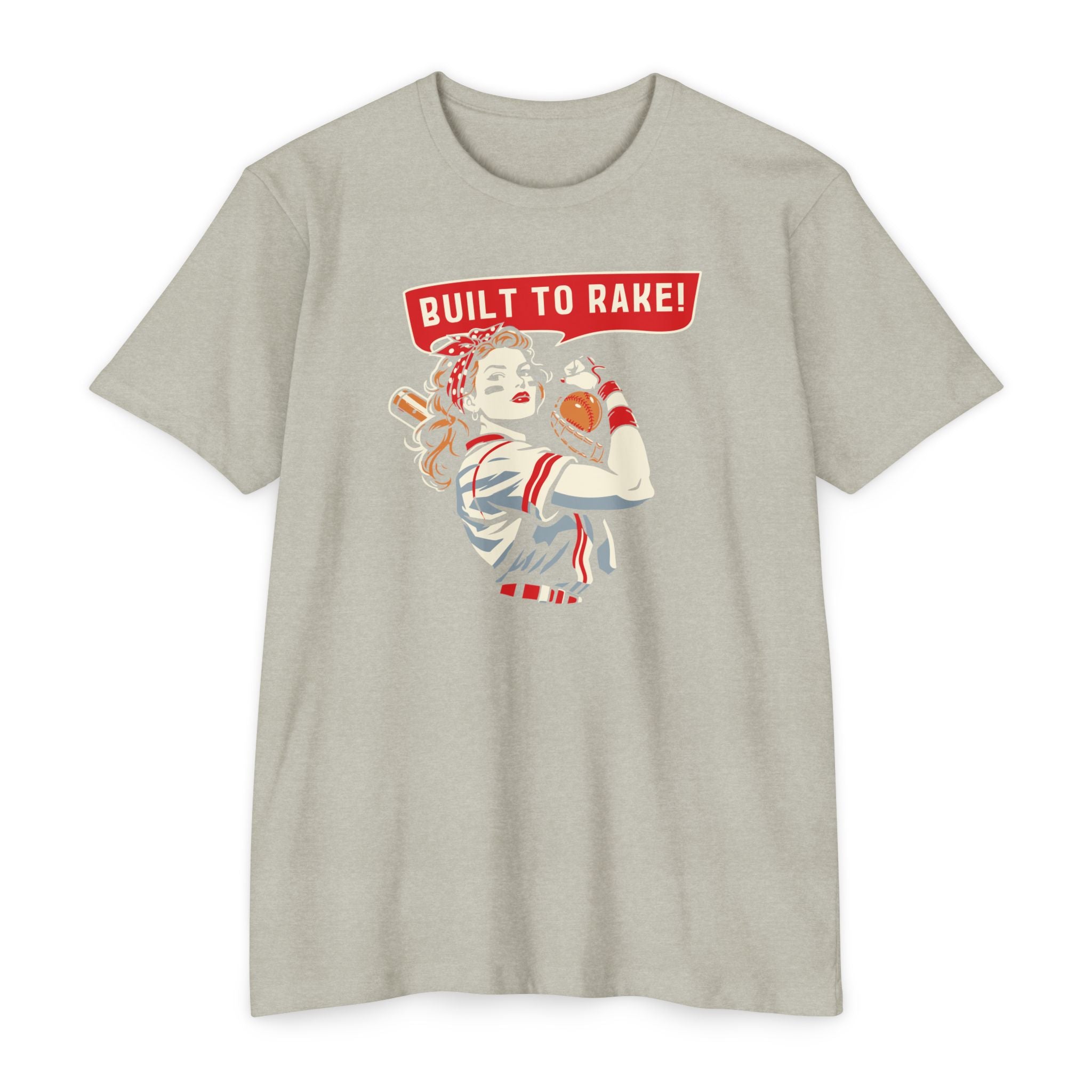 Built to Rake Softball Tee - Rake Baseball Company - RAKE BASEBALL | BASEBALL T-SHIRT | BASEBALL CLOTHING | GOOD VIBES ONLY