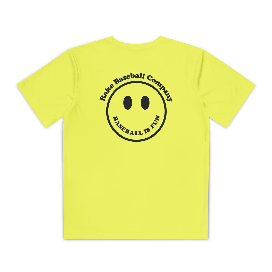 Kids Baseball Is Fun Dry Fit Tee - Rake Baseball Company - RAKE BASEBALL | BASEBALL T-SHIRT | BASEBALL CLOTHING | GOOD VIBES ONLY