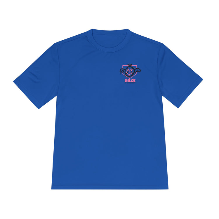 She Angel Drip Softball Dry Fit Tee - Rake Baseball Company - RAKE BASEBALL | BASEBALL T-SHIRT | BASEBALL CLOTHING | GOOD VIBES ONLY