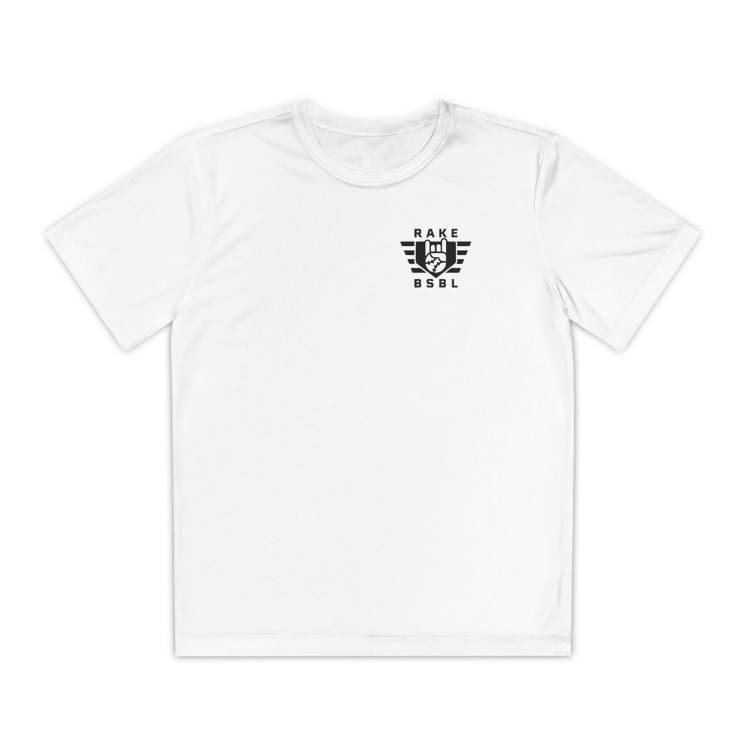 Kids Rake Flag Dry Fit Tee - Rake Baseball Company - RAKE BASEBALL | BASEBALL T-SHIRT | BASEBALL CLOTHING | GOOD VIBES ONLY