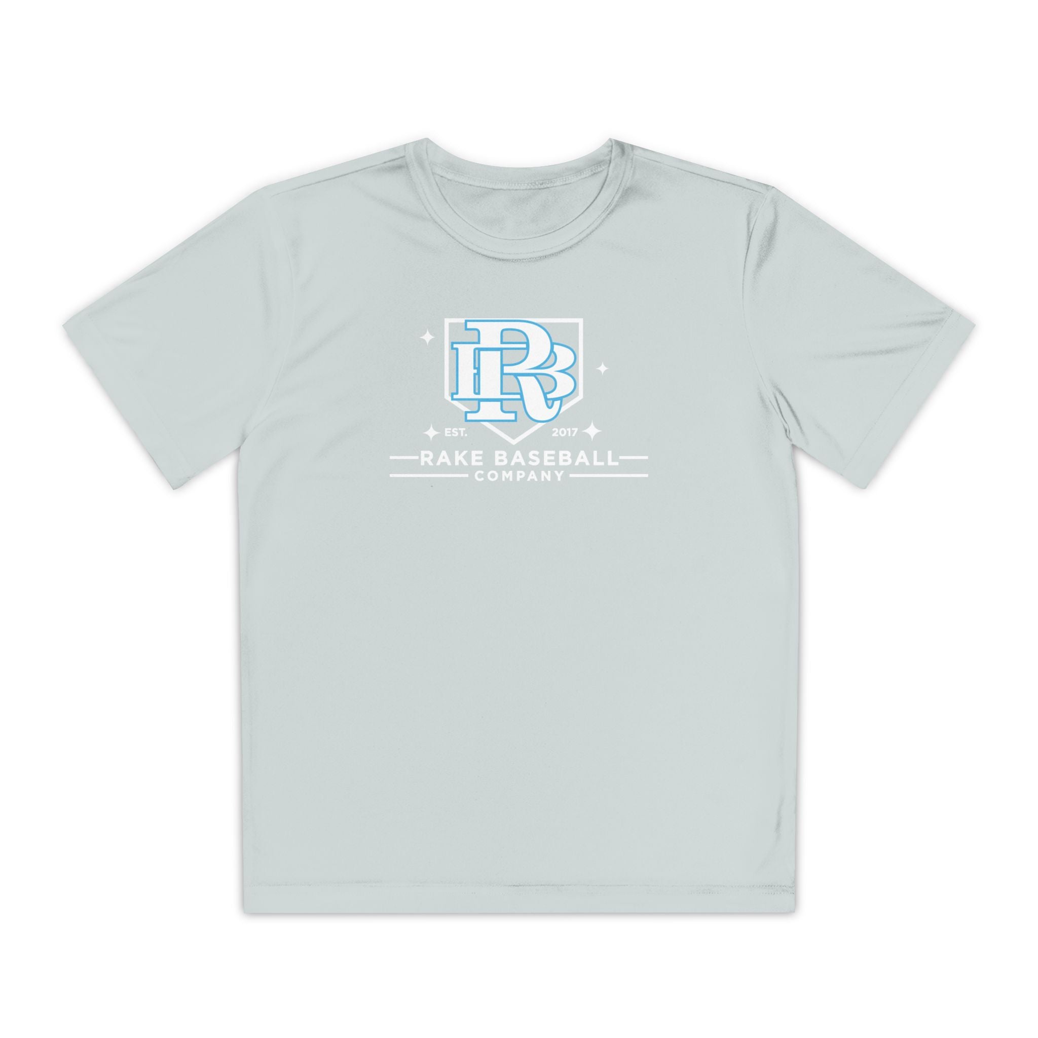 Kids Rake Baseball Homeplate Tee Dry Fit Tee - Rake Baseball Company - RAKE BASEBALL | BASEBALL T-SHIRT | BASEBALL CLOTHING | GOOD VIBES ONLY