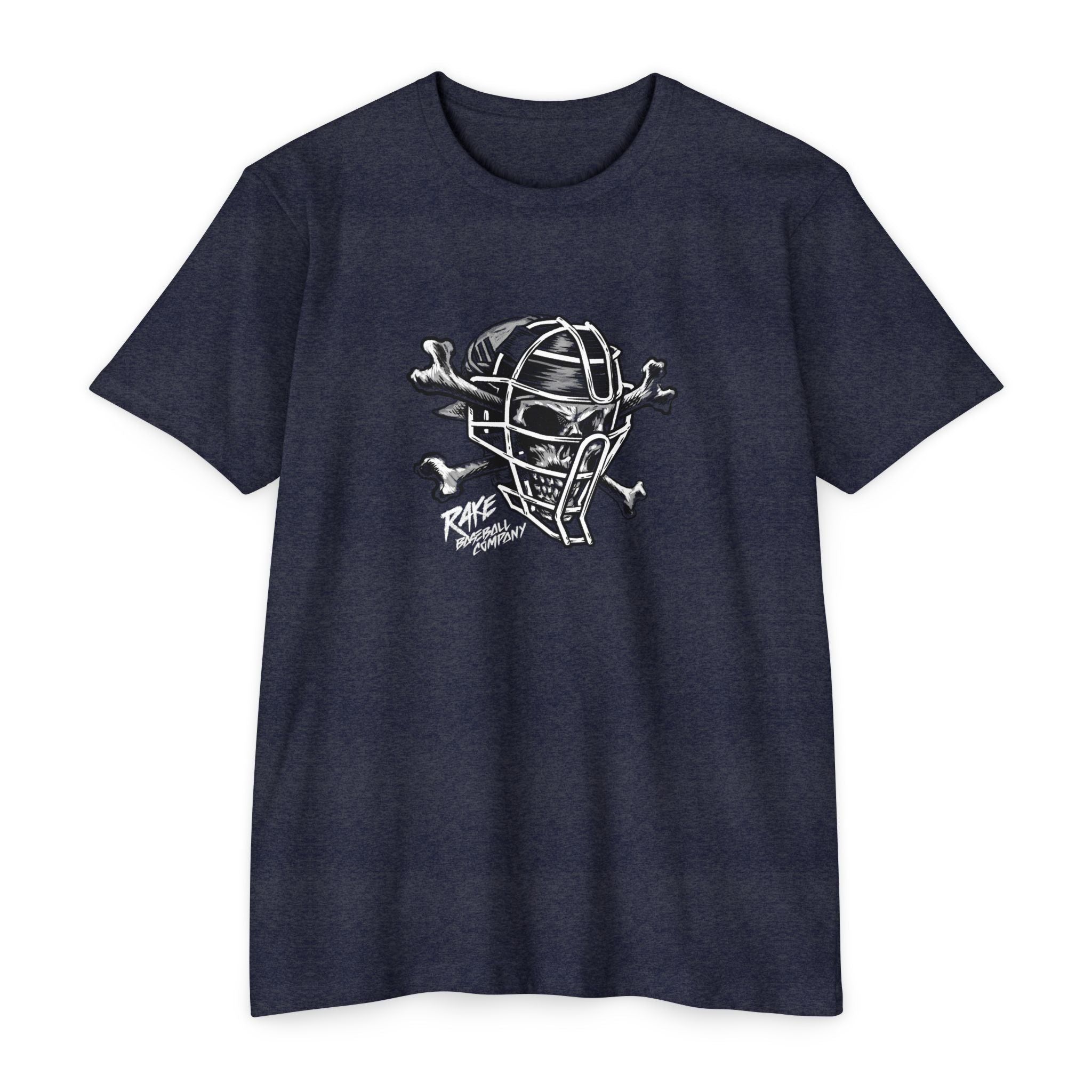 Skull & Bones Catching Tee - Rake Baseball Company - RAKE BASEBALL | BASEBALL T-SHIRT | BASEBALL CLOTHING | GOOD VIBES ONLY