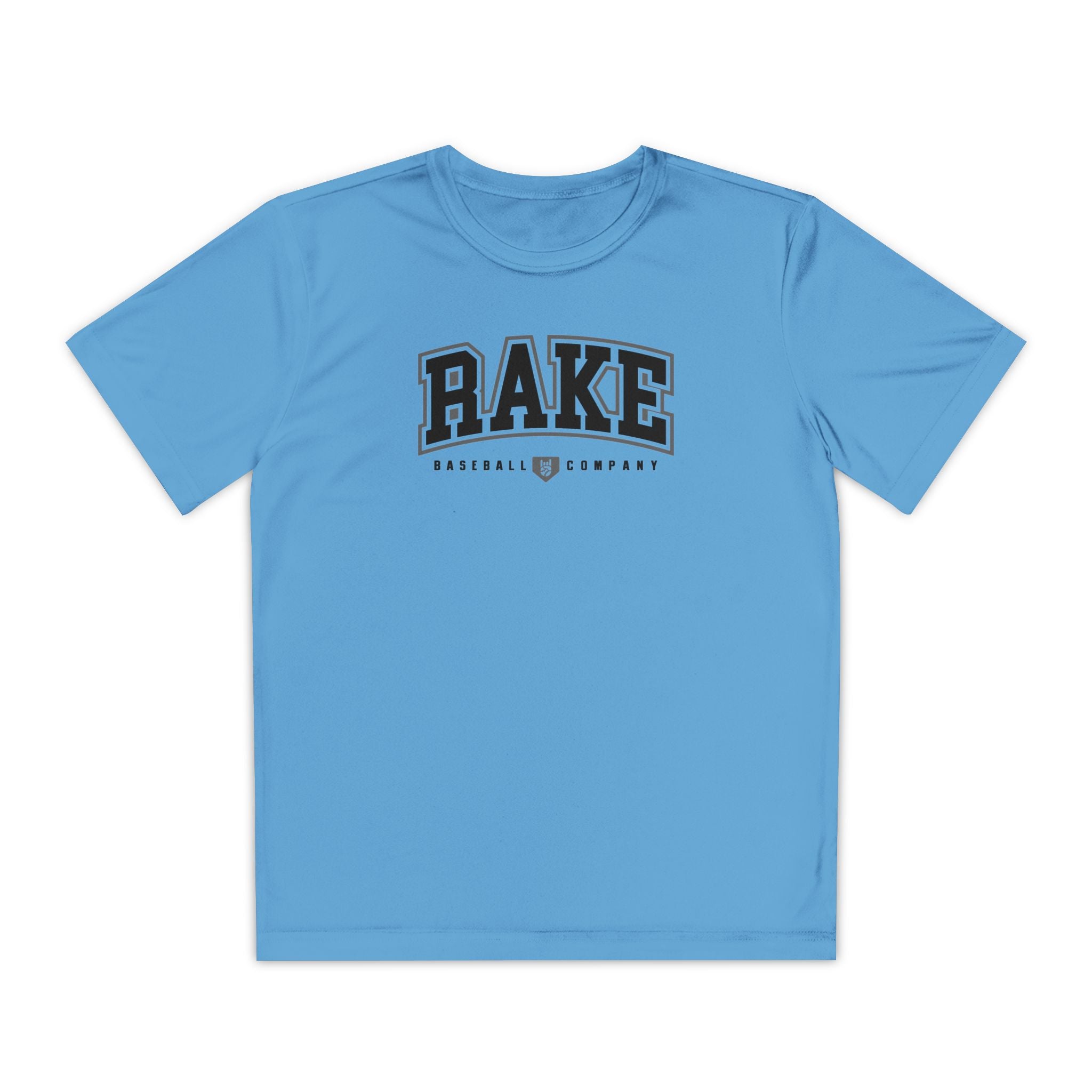 Kids Rake Collegiate Dry Fit Tee - Rake Baseball Company - RAKE BASEBALL | BASEBALL T-SHIRT | BASEBALL CLOTHING | GOOD VIBES ONLY
