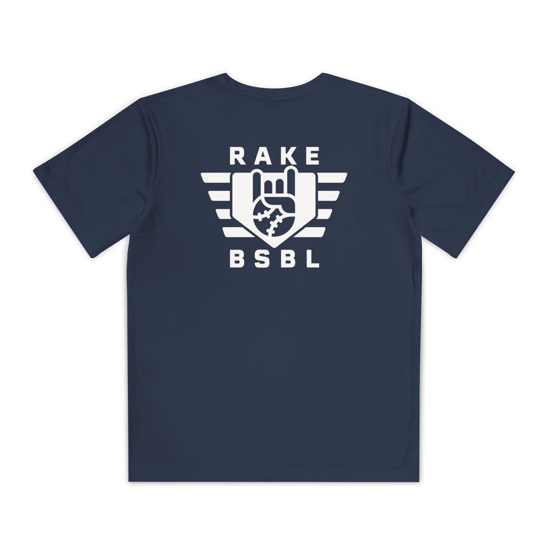 Kids Rake Flag Dry Fit Tee - Rake Baseball Company - RAKE BASEBALL | BASEBALL T-SHIRT | BASEBALL CLOTHING | GOOD VIBES ONLY