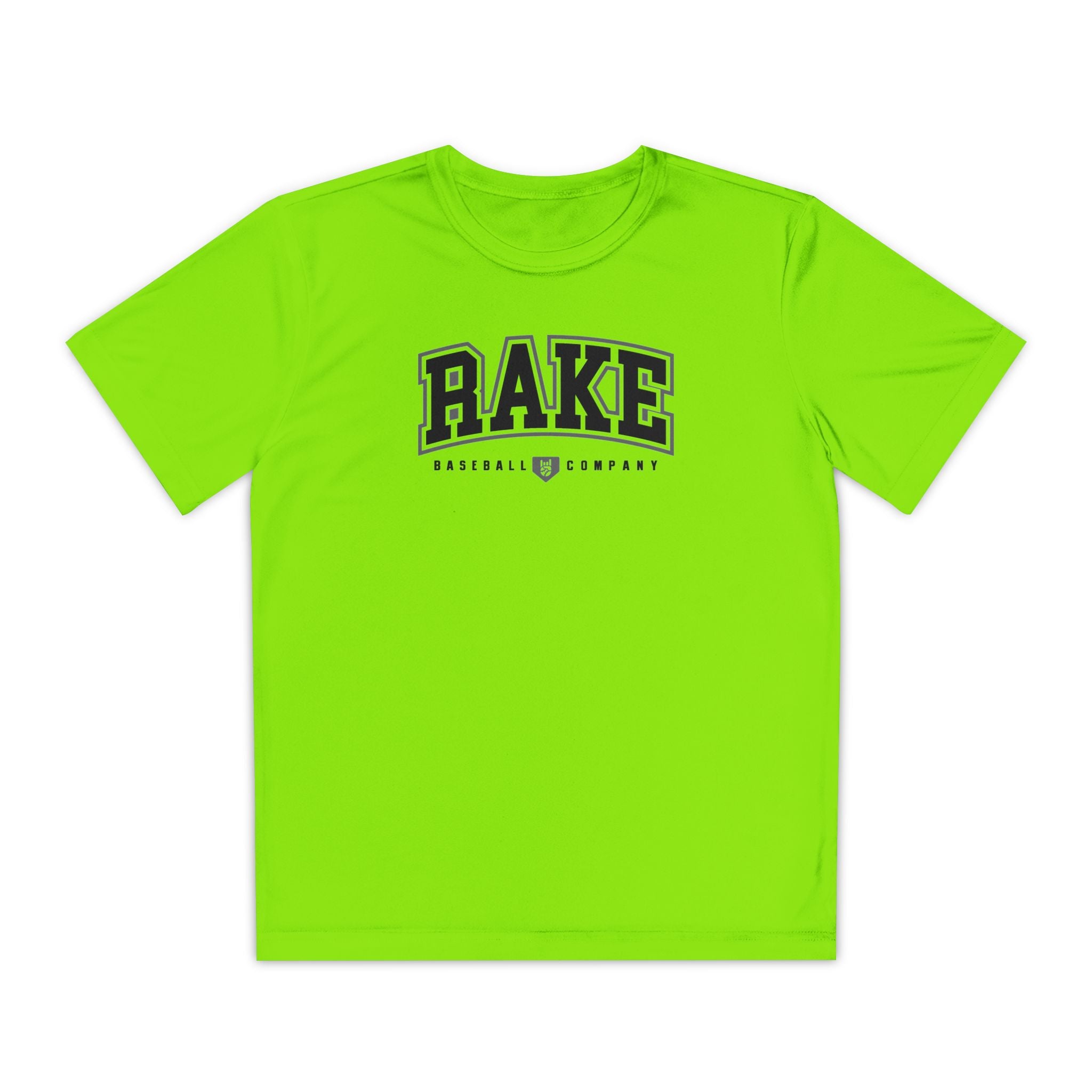 Kids Rake Collegiate Dry Fit Tee - Rake Baseball Company - RAKE BASEBALL | BASEBALL T-SHIRT | BASEBALL CLOTHING | GOOD VIBES ONLY