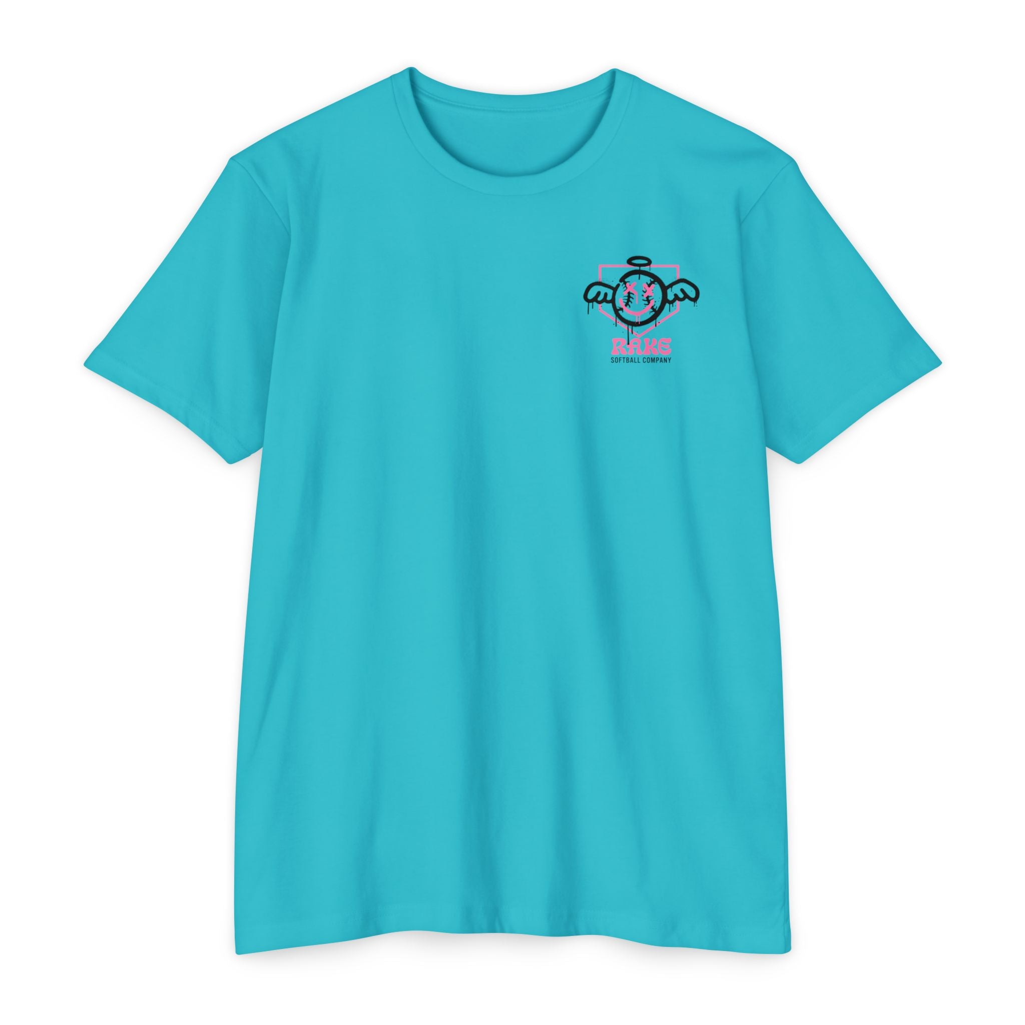 She Angel Drip Softball Tee - Rake Baseball Company - RAKE BASEBALL | BASEBALL T-SHIRT | BASEBALL CLOTHING | GOOD VIBES ONLY