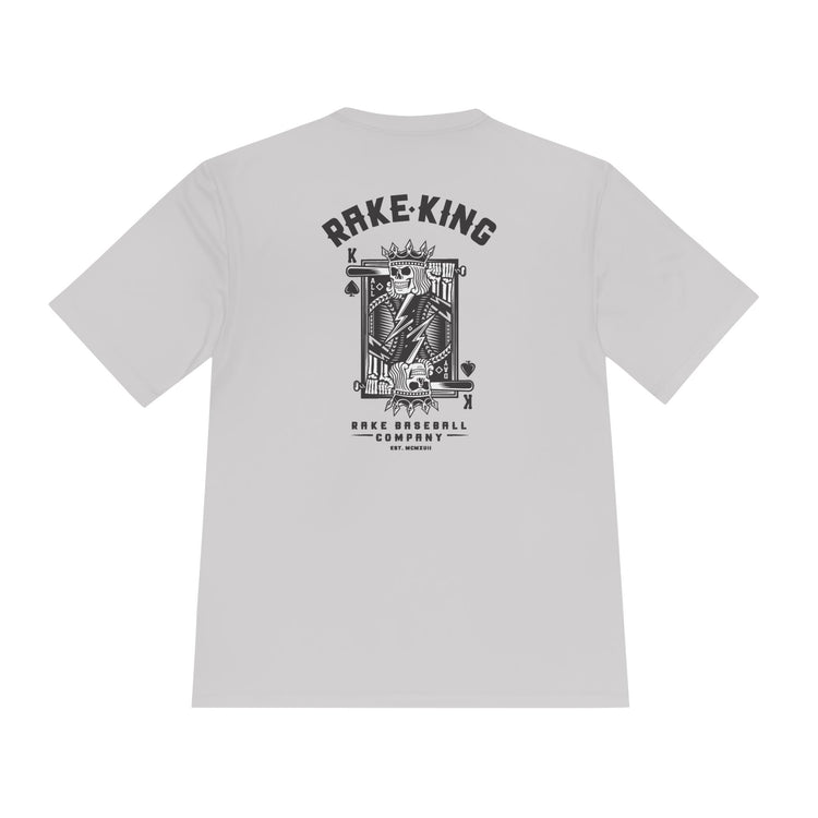 Rake King Dry Fit Tee - Rake Baseball Company - RAKE BASEBALL | BASEBALL T-SHIRT | BASEBALL CLOTHING | GOOD VIBES ONLY