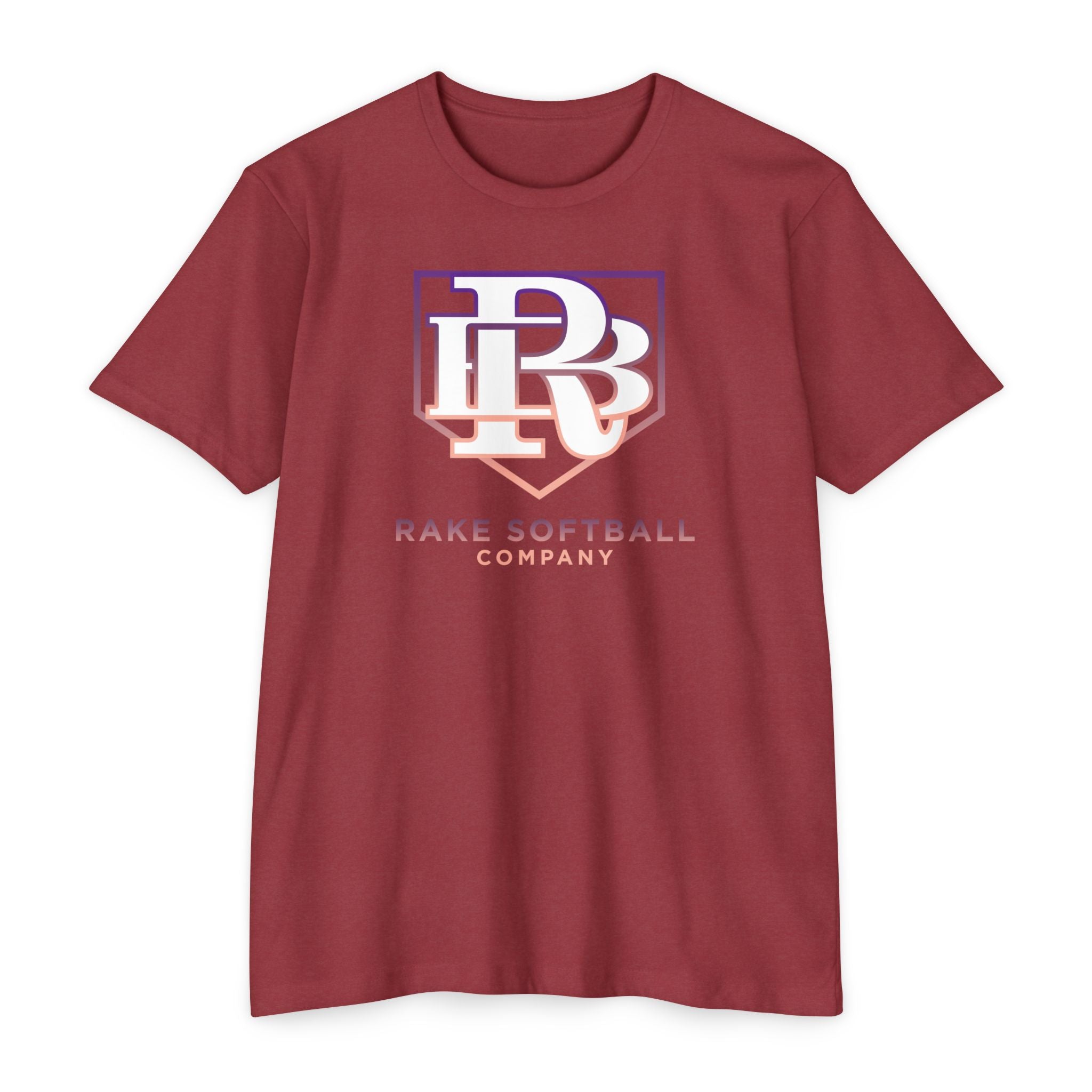 RB Homeplate Softball Tee - Rake Baseball Company - RAKE BASEBALL | BASEBALL T-SHIRT | BASEBALL CLOTHING | GOOD VIBES ONLY
