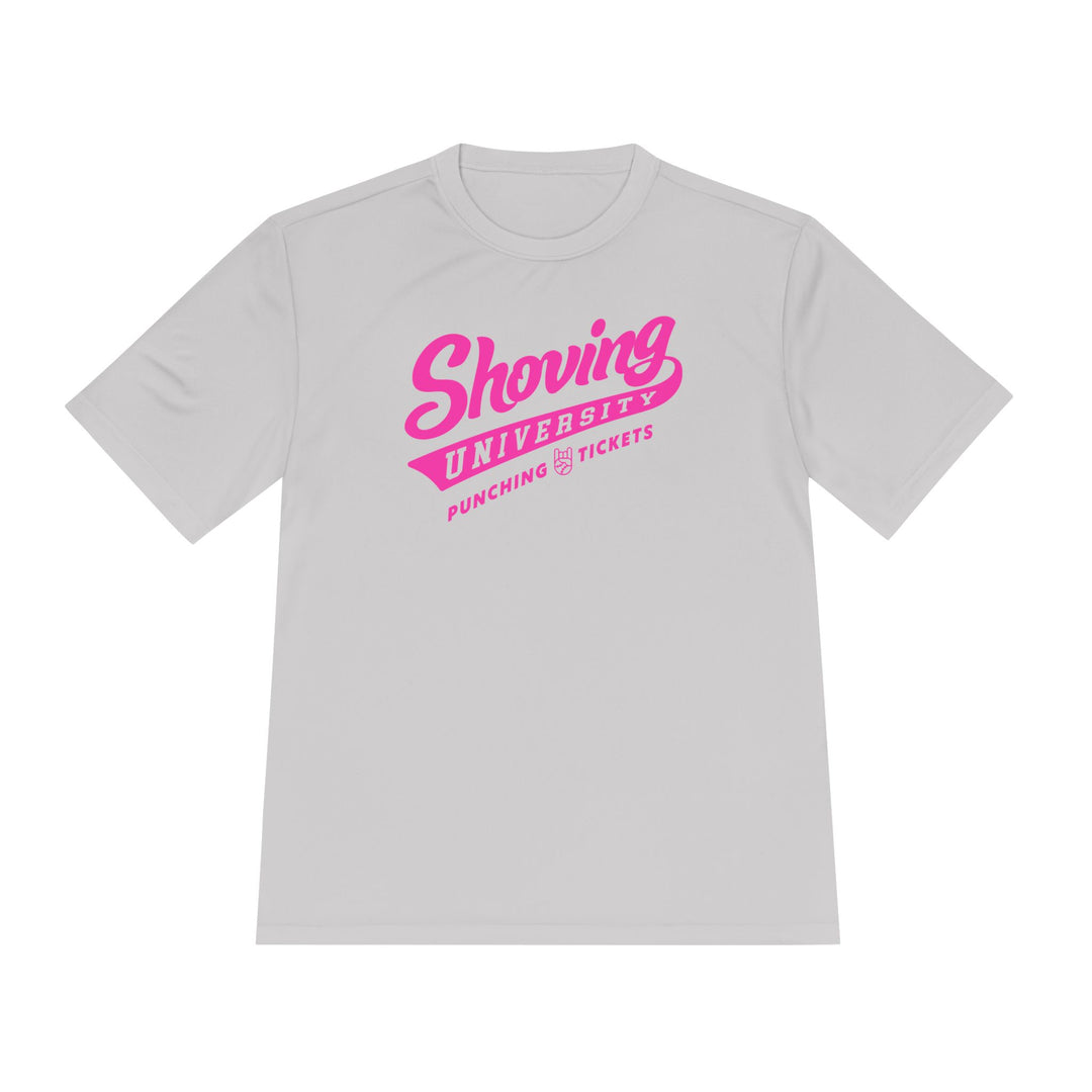 Shoving University Dry Fit Tee - Rake Baseball Company - RAKE BASEBALL | BASEBALL T-SHIRT | BASEBALL CLOTHING | GOOD VIBES ONLY
