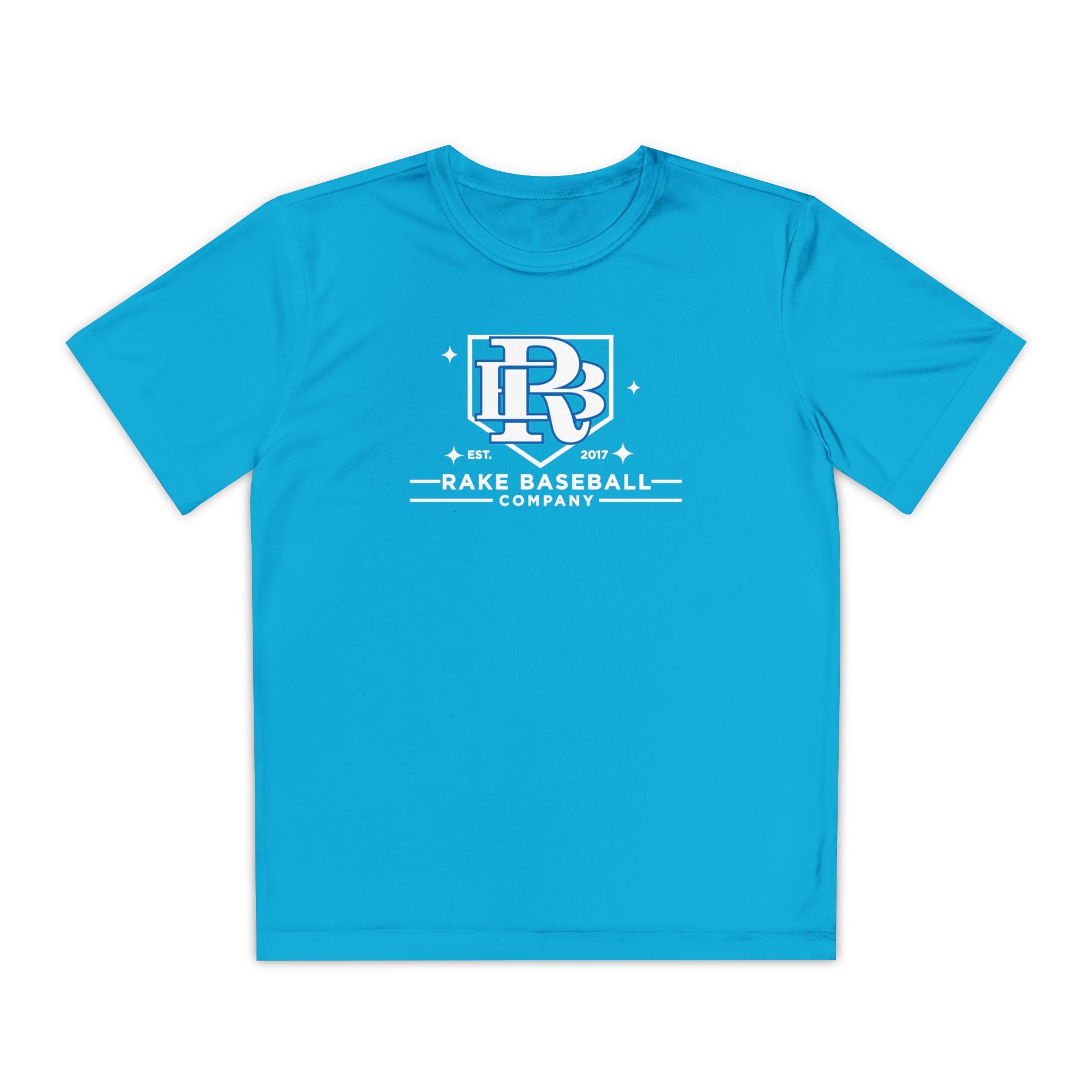 Kids Rake Baseball Homeplate Tee Dry Fit Tee - Rake Baseball Company - RAKE BASEBALL | BASEBALL T-SHIRT | BASEBALL CLOTHING | GOOD VIBES ONLY