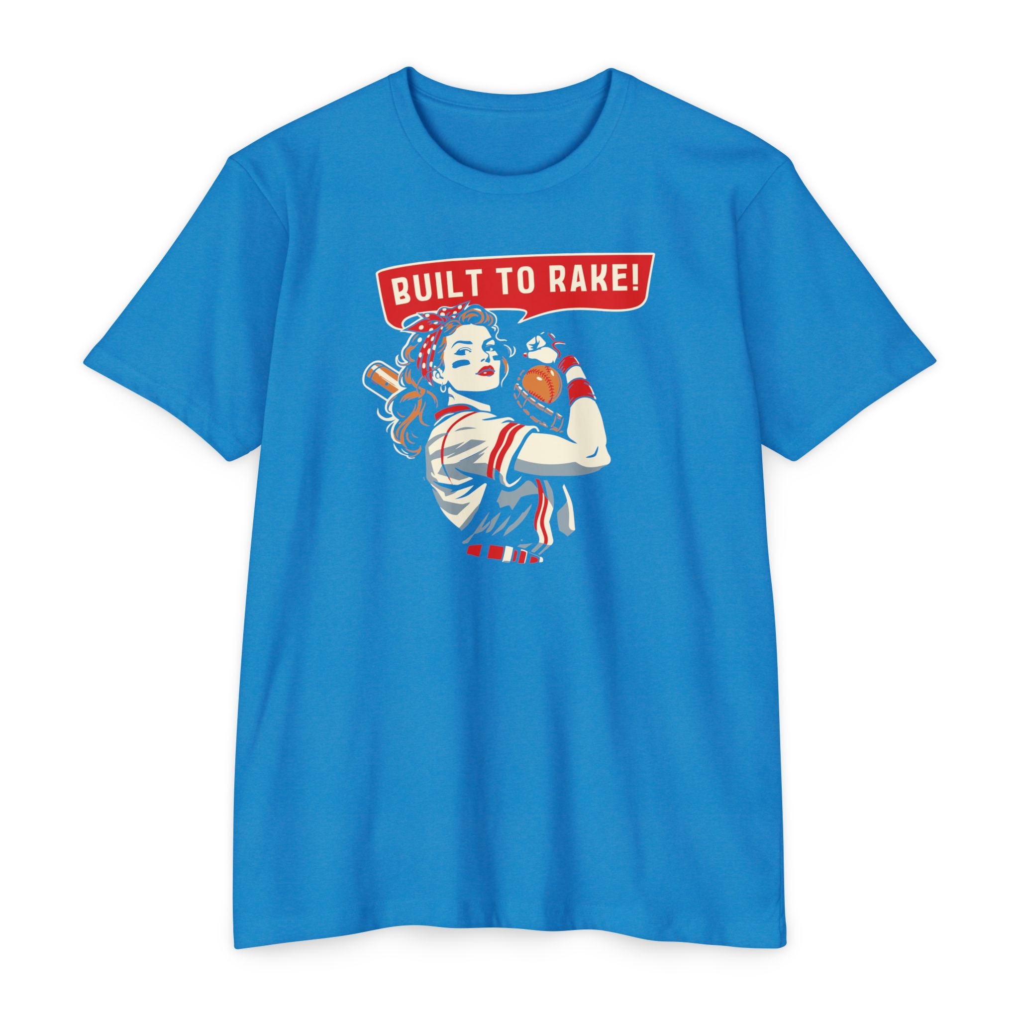 Built to Rake Softball Tee - Rake Baseball Company - RAKE BASEBALL | BASEBALL T-SHIRT | BASEBALL CLOTHING | GOOD VIBES ONLY