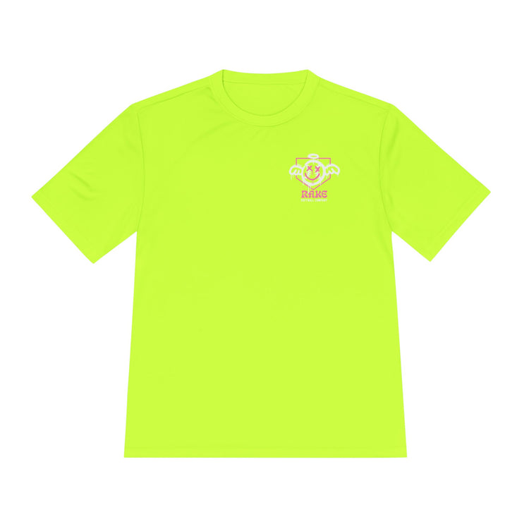 She Angel Drip Softball Dry Fit Tee - Rake Baseball Company - RAKE BASEBALL | BASEBALL T-SHIRT | BASEBALL CLOTHING | GOOD VIBES ONLY