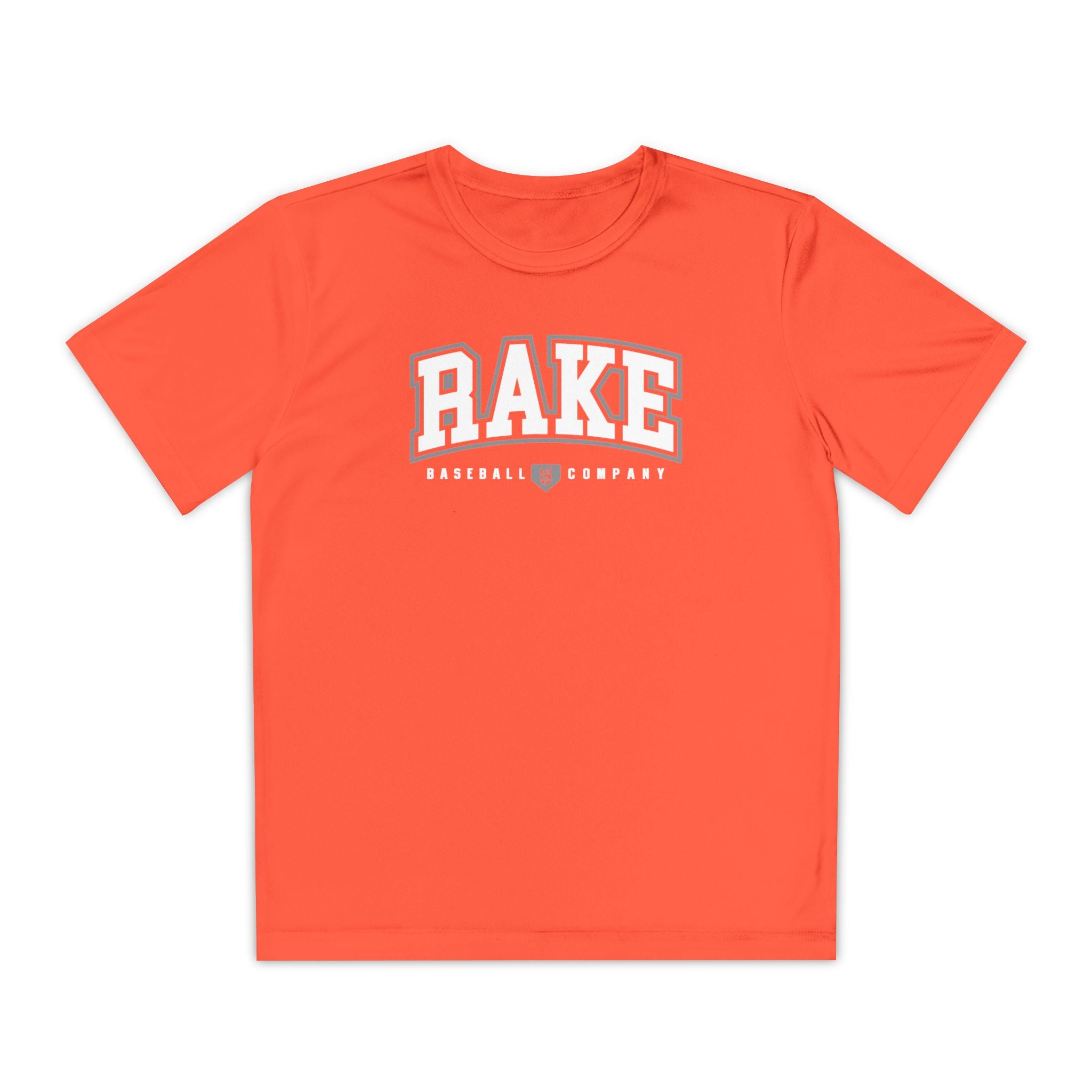 Kids Rake Collegiate Dry Fit Tee - Rake Baseball Company - RAKE BASEBALL | BASEBALL T-SHIRT | BASEBALL CLOTHING | GOOD VIBES ONLY