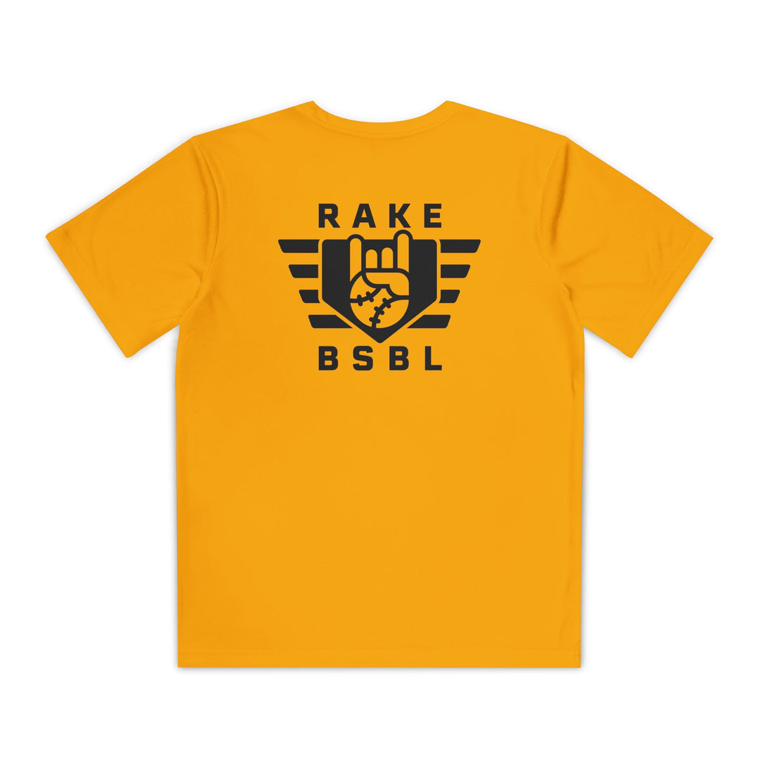 Kids Rake Flag Dry Fit Tee - Rake Baseball Company - RAKE BASEBALL | BASEBALL T-SHIRT | BASEBALL CLOTHING | GOOD VIBES ONLY