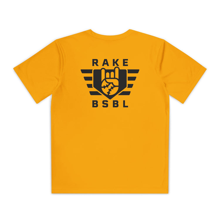 Kids Rake Flag Dry Fit Tee - Rake Baseball Company - RAKE BASEBALL | BASEBALL T-SHIRT | BASEBALL CLOTHING | GOOD VIBES ONLY