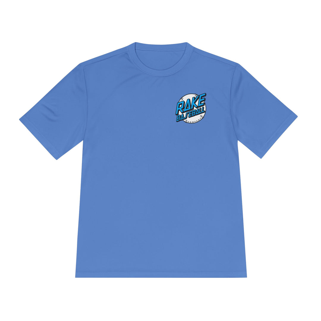 Rake Dot Dry Fit Tee - Rake Baseball Company - RAKE BASEBALL | BASEBALL T-SHIRT | BASEBALL CLOTHING | GOOD VIBES ONLY