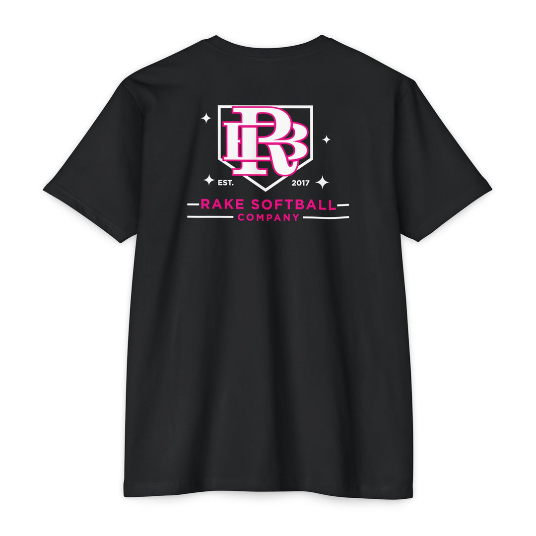 RB Homeplate Softball Tee - Rake Baseball Company - RAKE BASEBALL | BASEBALL T-SHIRT | BASEBALL CLOTHING | GOOD VIBES ONLY