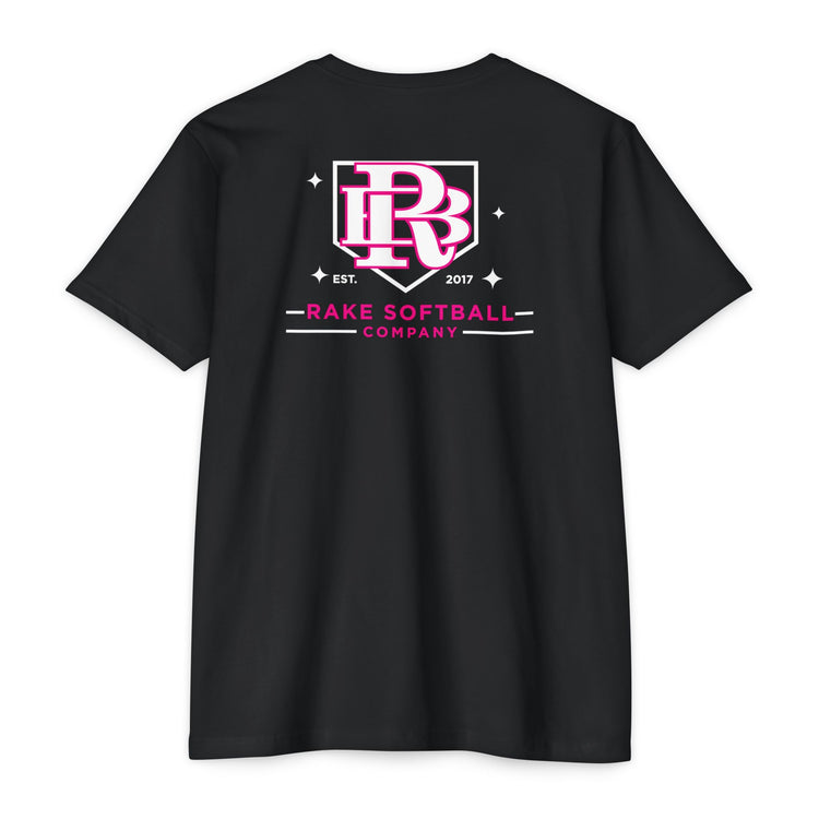 RB Homeplate Softball Tee - Rake Baseball Company - RAKE BASEBALL | BASEBALL T-SHIRT | BASEBALL CLOTHING | GOOD VIBES ONLY