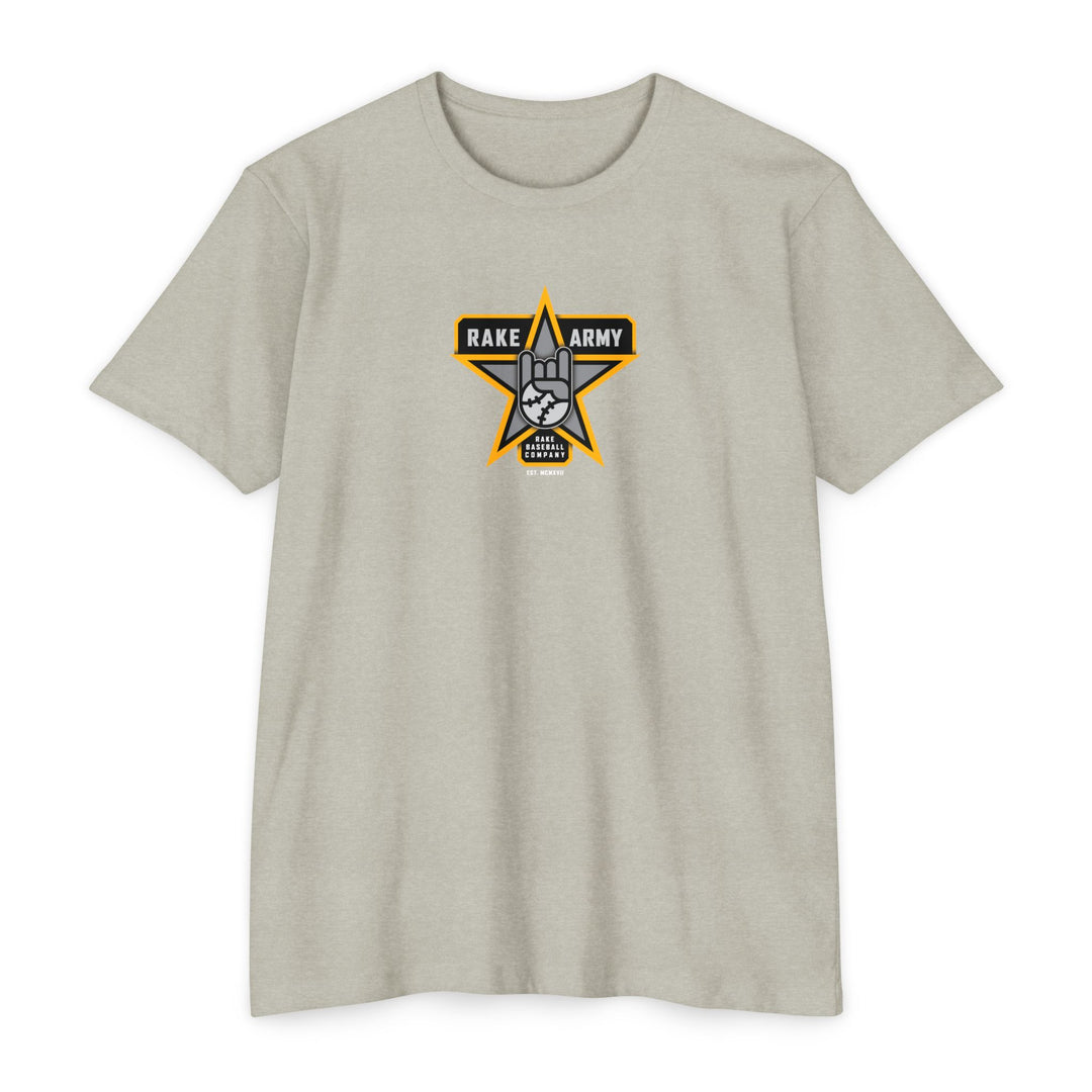 Rake Army Tee - Rake Baseball Company - RAKE BASEBALL | BASEBALL T-SHIRT | BASEBALL CLOTHING | GOOD VIBES ONLY