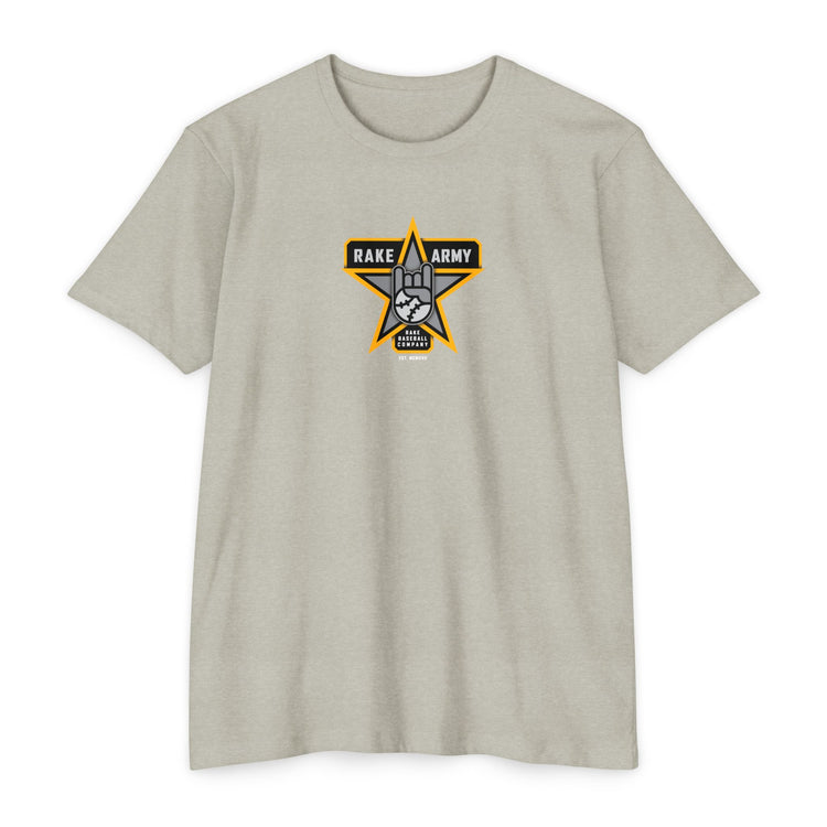 Rake Army Tee - Rake Baseball Company - RAKE BASEBALL | BASEBALL T-SHIRT | BASEBALL CLOTHING | GOOD VIBES ONLY
