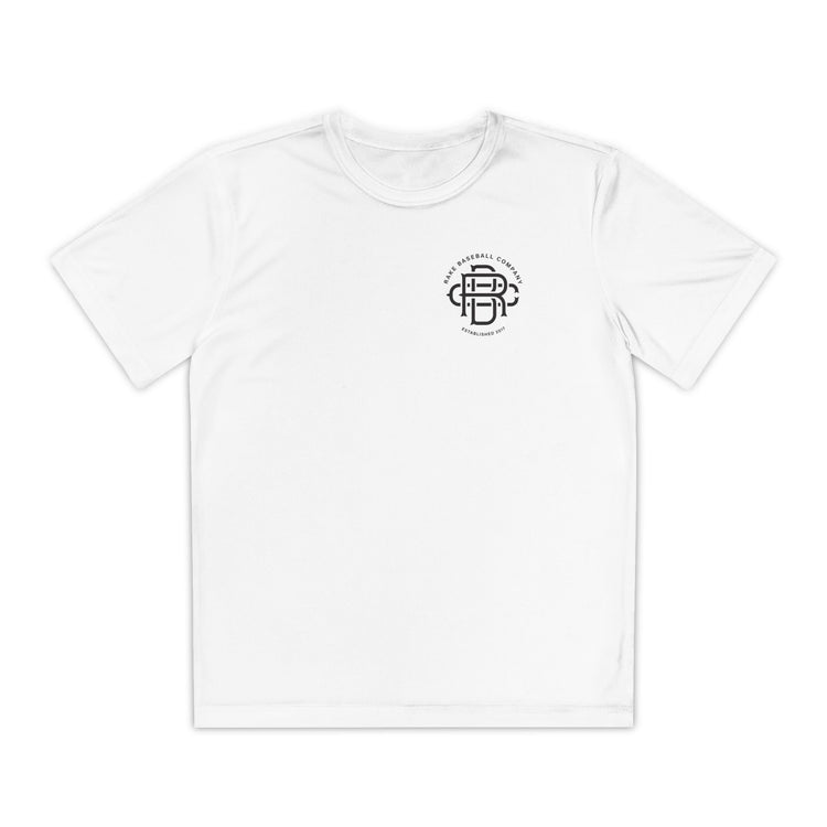 Kids Fear of Being Average Dry Fit Tee - Rake Baseball Company - RAKE BASEBALL | BASEBALL T-SHIRT | BASEBALL CLOTHING | GOOD VIBES ONLY