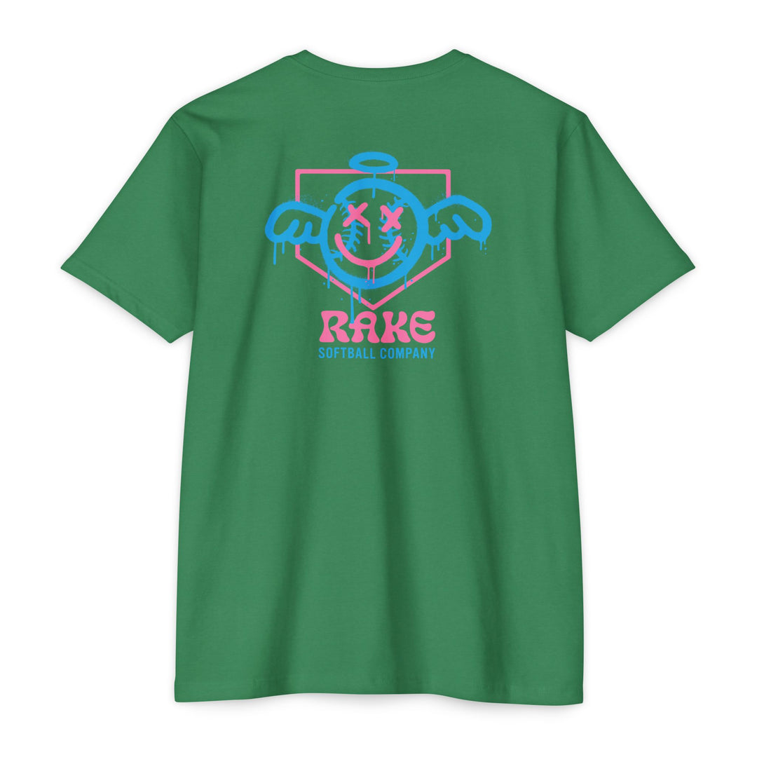 She Angel Drip Softball Tee - Rake Baseball Company - RAKE BASEBALL | BASEBALL T-SHIRT | BASEBALL CLOTHING | GOOD VIBES ONLY