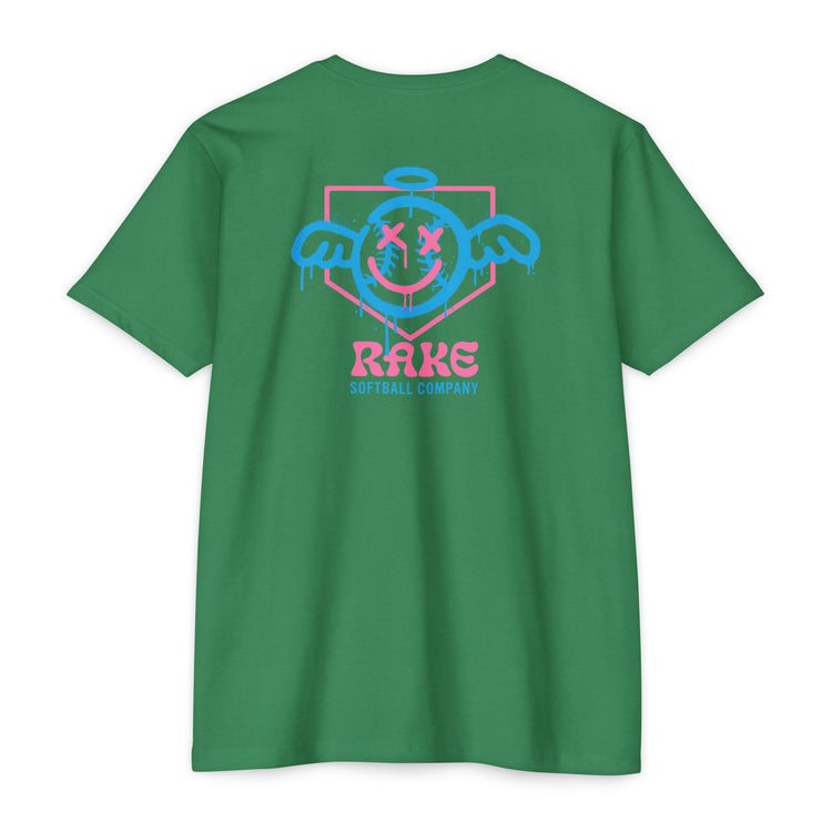 She Angel Drip Softball Tee - Rake Baseball Company - RAKE BASEBALL | BASEBALL T-SHIRT | BASEBALL CLOTHING | GOOD VIBES ONLY
