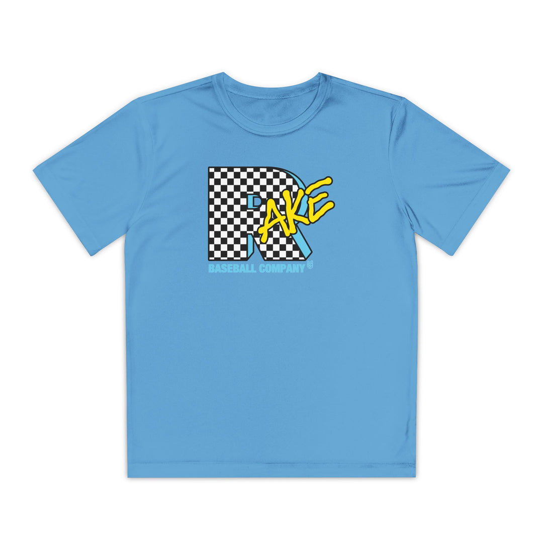 Kids Rake TV Dry Fit Tee - Rake Baseball Company - RAKE BASEBALL | BASEBALL T-SHIRT | BASEBALL CLOTHING | GOOD VIBES ONLY