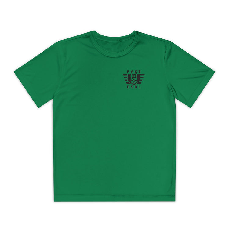 Kids Rake Flag Dry Fit Tee - Rake Baseball Company - RAKE BASEBALL | BASEBALL T-SHIRT | BASEBALL CLOTHING | GOOD VIBES ONLY