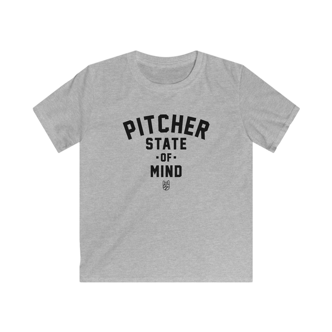 Kids Pitcher State of Mind Tee - Rake Baseball Company - RAKE BASEBALL | BASEBALL T-SHIRT | BASEBALL CLOTHING | GOOD VIBES ONLY