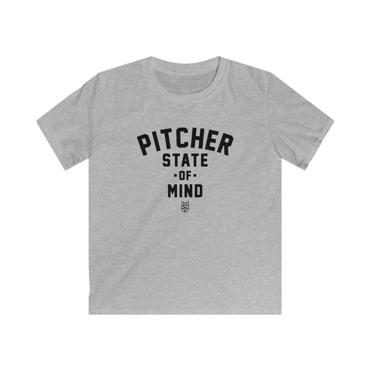 Kids Pitcher State of Mind Tee - Rake Baseball Company - RAKE BASEBALL | BASEBALL T-SHIRT | BASEBALL CLOTHING | GOOD VIBES ONLY