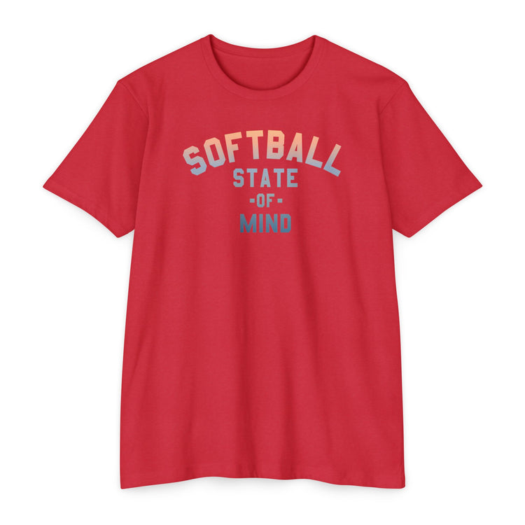 Softball State Of Mind Tee - Rake Baseball Company - RAKE BASEBALL | BASEBALL T-SHIRT | BASEBALL CLOTHING | GOOD VIBES ONLY