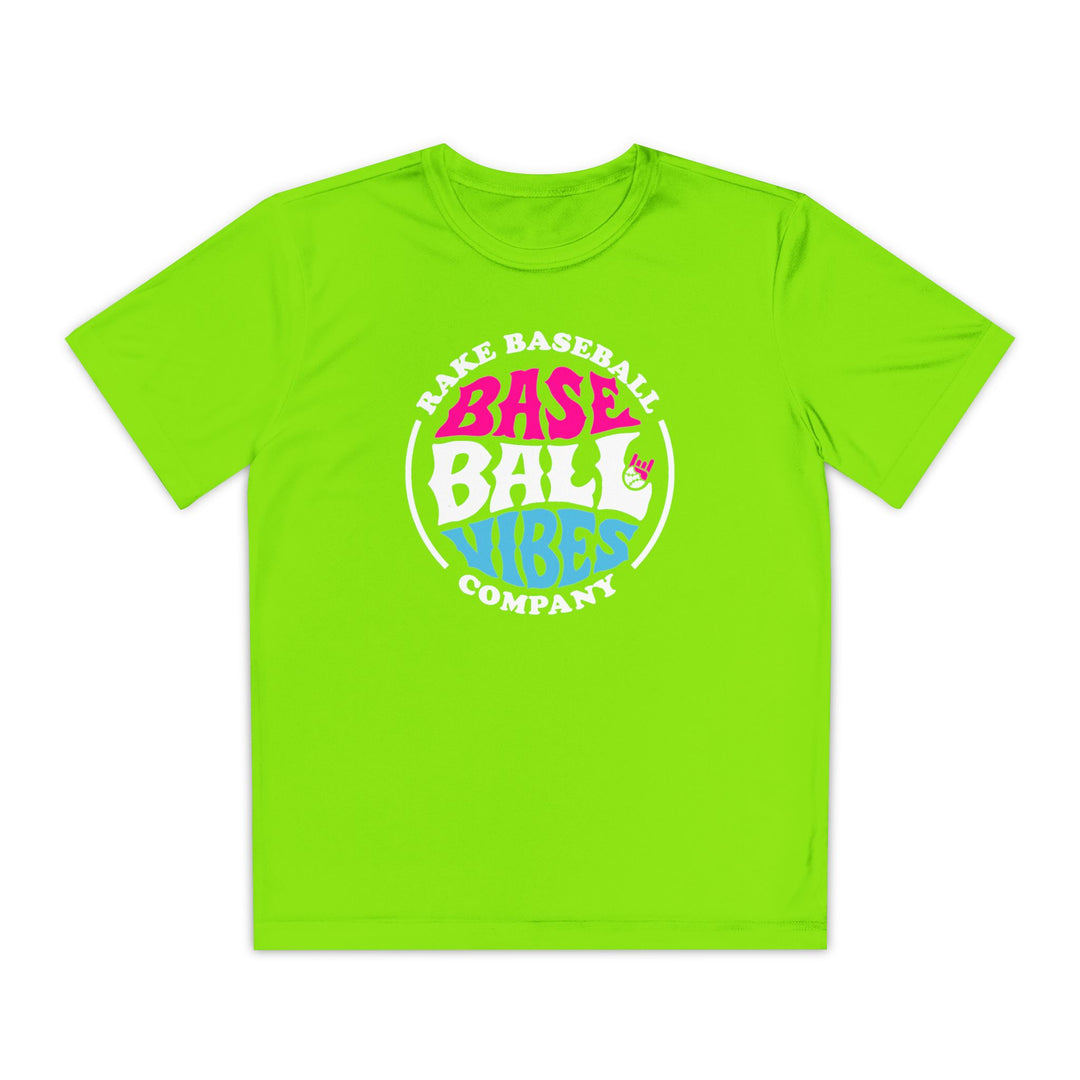 Kids Baseball Vibes Dry Fit Tee