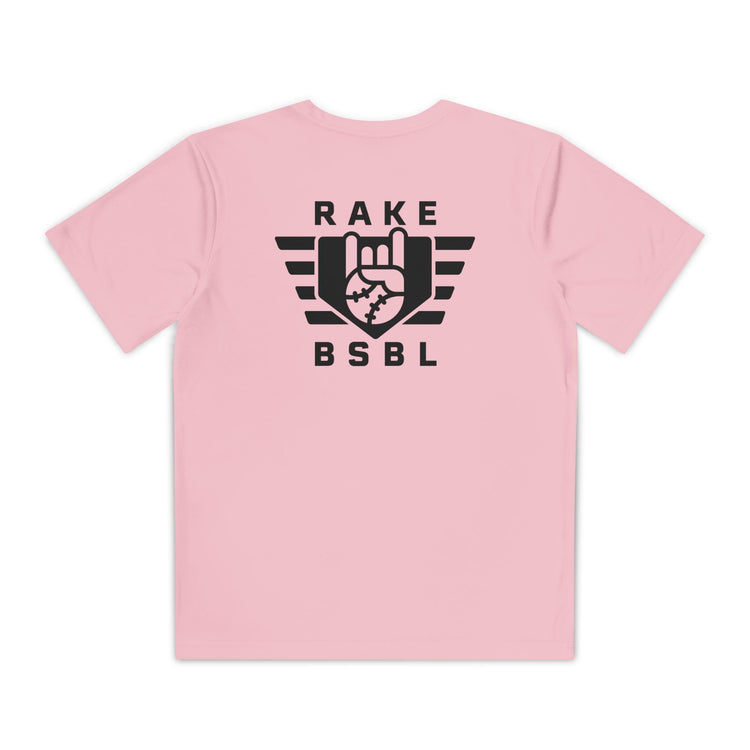 Kids Rake Flag Dry Fit Tee - Rake Baseball Company - RAKE BASEBALL | BASEBALL T-SHIRT | BASEBALL CLOTHING | GOOD VIBES ONLY