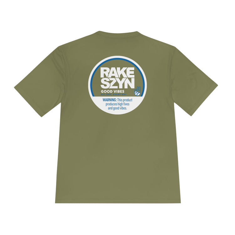 Rake SZYN Dry Fit Tee - Rake Baseball Company - RAKE BASEBALL | BASEBALL T-SHIRT | BASEBALL CLOTHING | GOOD VIBES ONLY