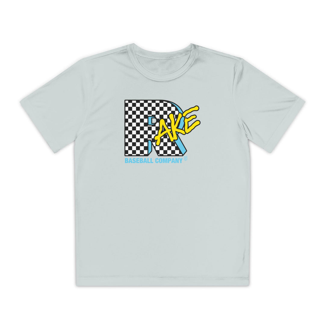Kids Rake TV Dry Fit Tee - Rake Baseball Company - RAKE BASEBALL | BASEBALL T-SHIRT | BASEBALL CLOTHING | GOOD VIBES ONLY