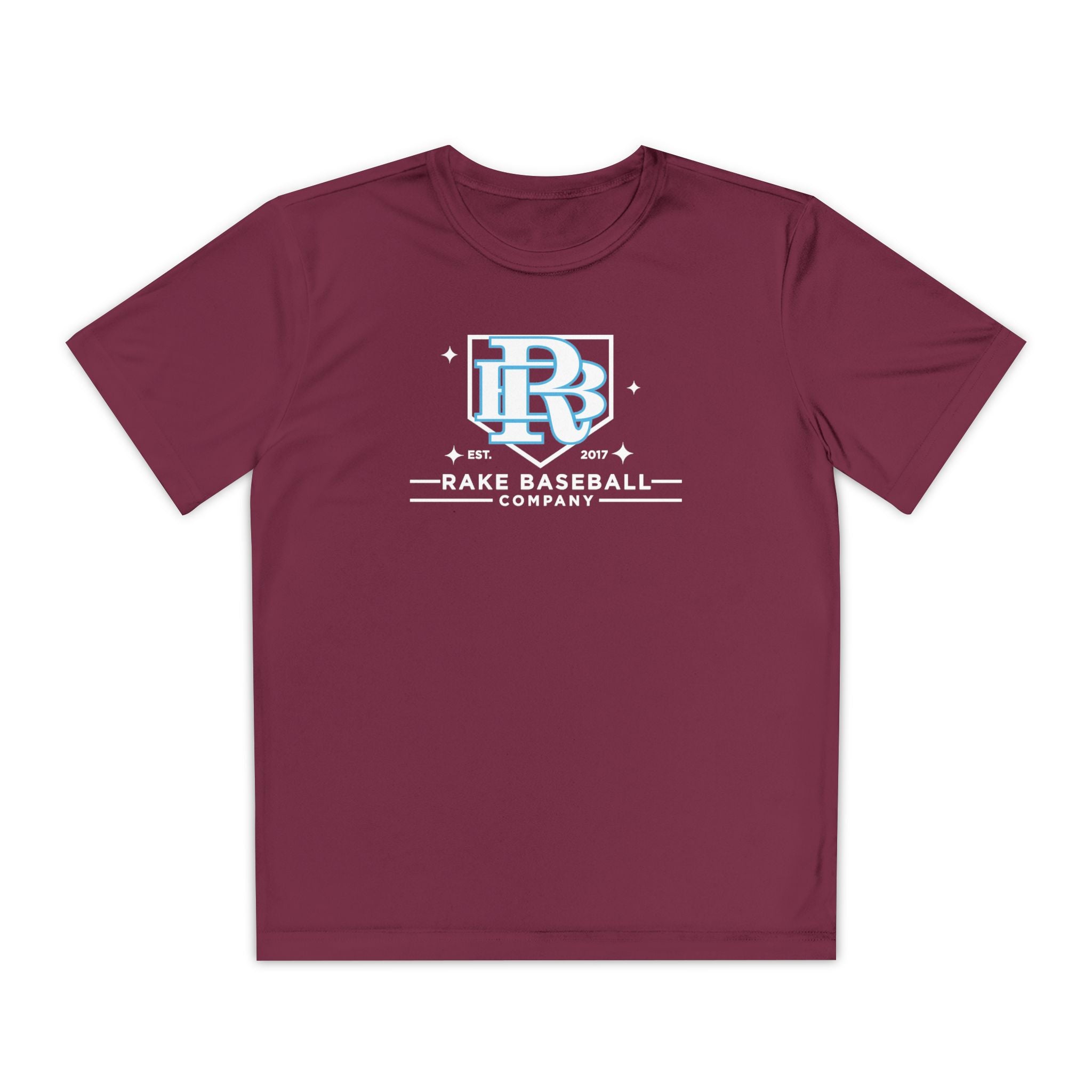 Kids Rake Baseball Homeplate Tee Dry Fit Tee - Rake Baseball Company - RAKE BASEBALL | BASEBALL T-SHIRT | BASEBALL CLOTHING | GOOD VIBES ONLY