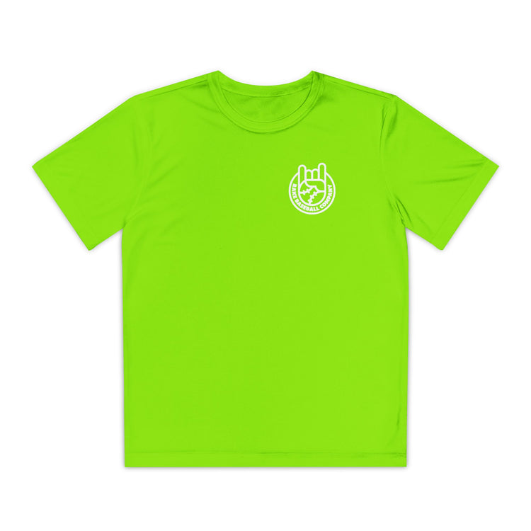 Kids Rockin' Rake Dry Fit Tee - Rake Baseball Company - RAKE BASEBALL | BASEBALL T-SHIRT | BASEBALL CLOTHING | GOOD VIBES ONLY