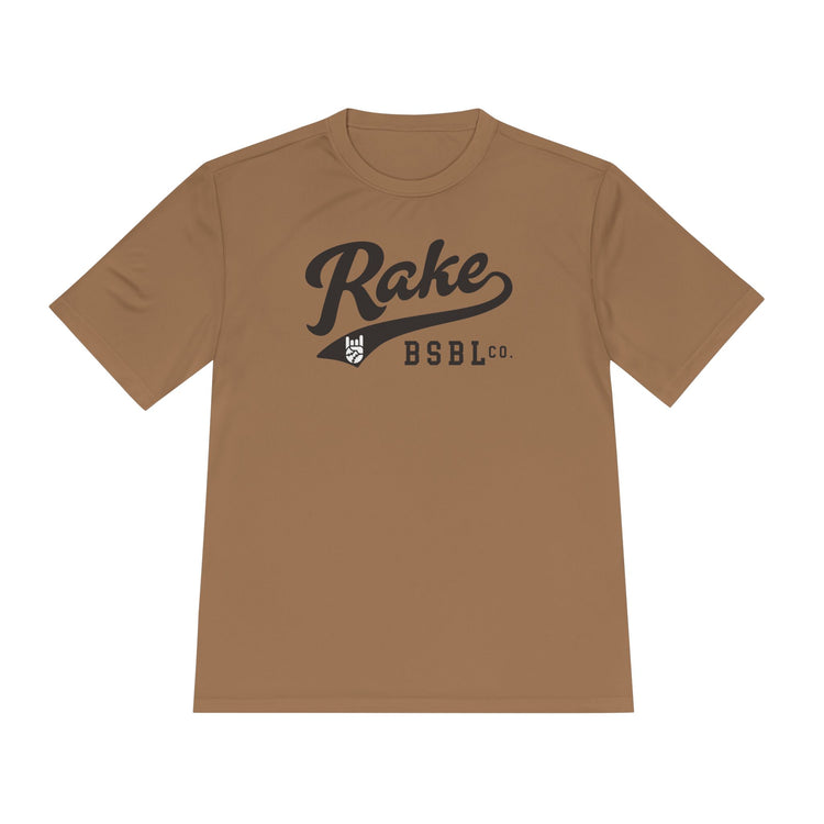 Rake Script Dry Fit Tee - Rake Baseball Company - RAKE BASEBALL | BASEBALL T-SHIRT | BASEBALL CLOTHING | GOOD VIBES ONLY