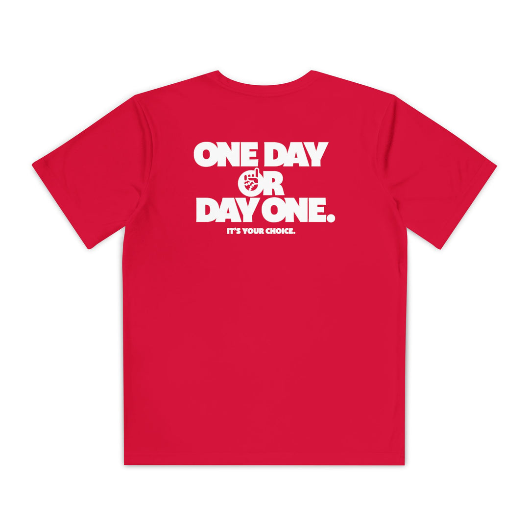 Kids One Day or Day One Dry Fit Tee - Rake Baseball Company - RAKE BASEBALL | BASEBALL T-SHIRT | BASEBALL CLOTHING | GOOD VIBES ONLY