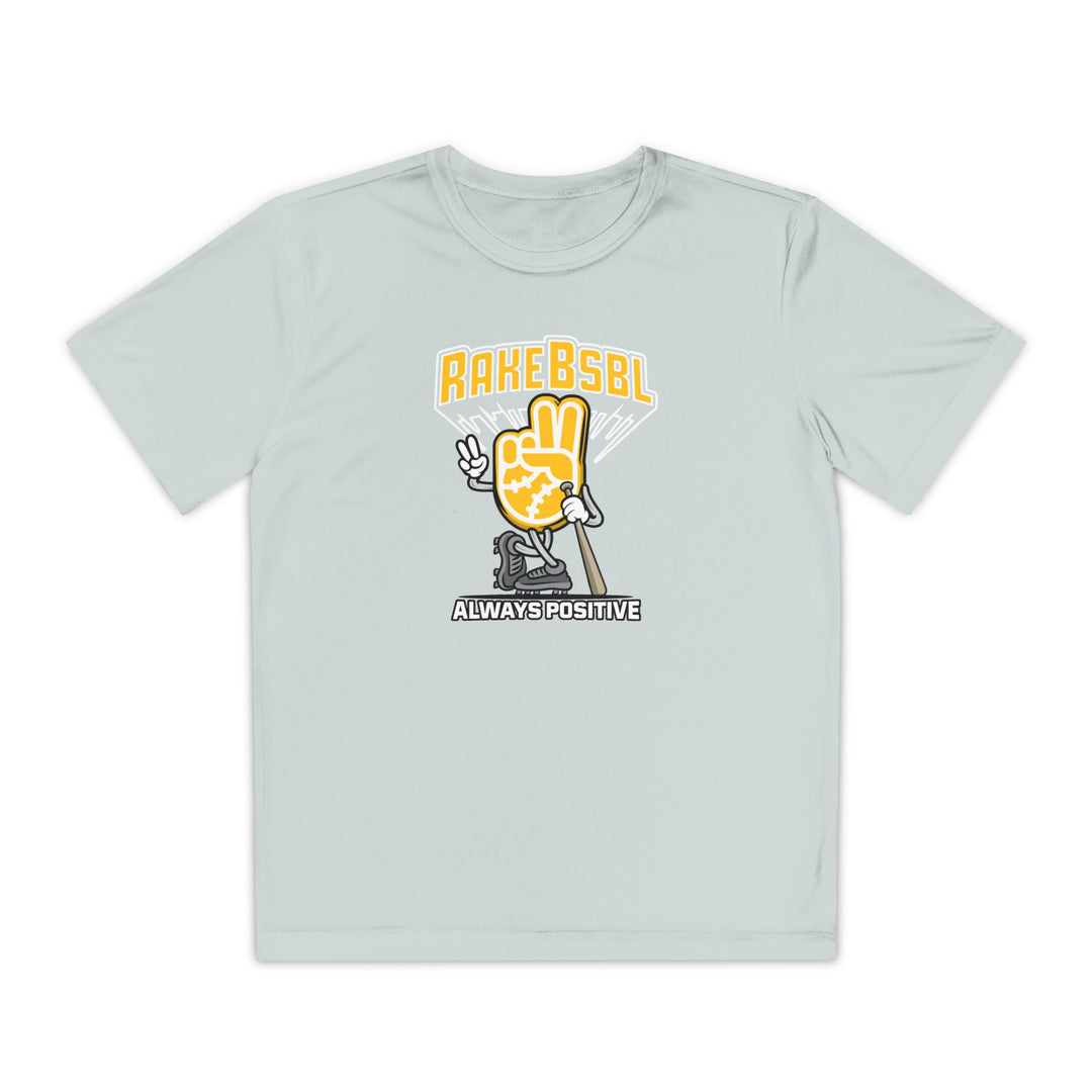 Kids "Always Positive" Dry Fit Tee - Rake Baseball Company - RAKE BASEBALL | BASEBALL T-SHIRT | BASEBALL CLOTHING | GOOD VIBES ONLY