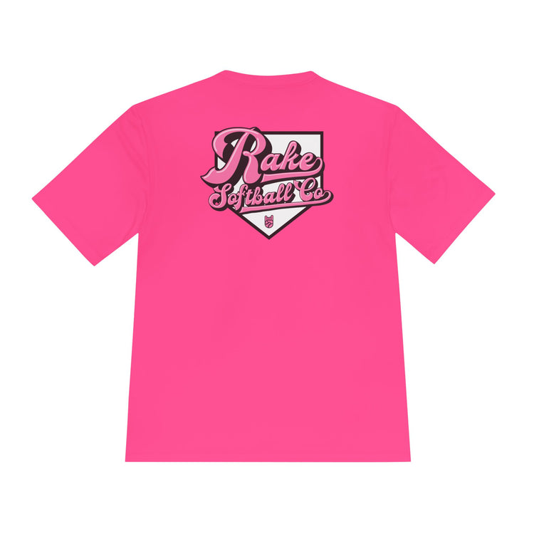 Rake Softball Co. Dry Fit Tee - Rake Baseball Company - RAKE BASEBALL | BASEBALL T-SHIRT | BASEBALL CLOTHING | GOOD VIBES ONLY