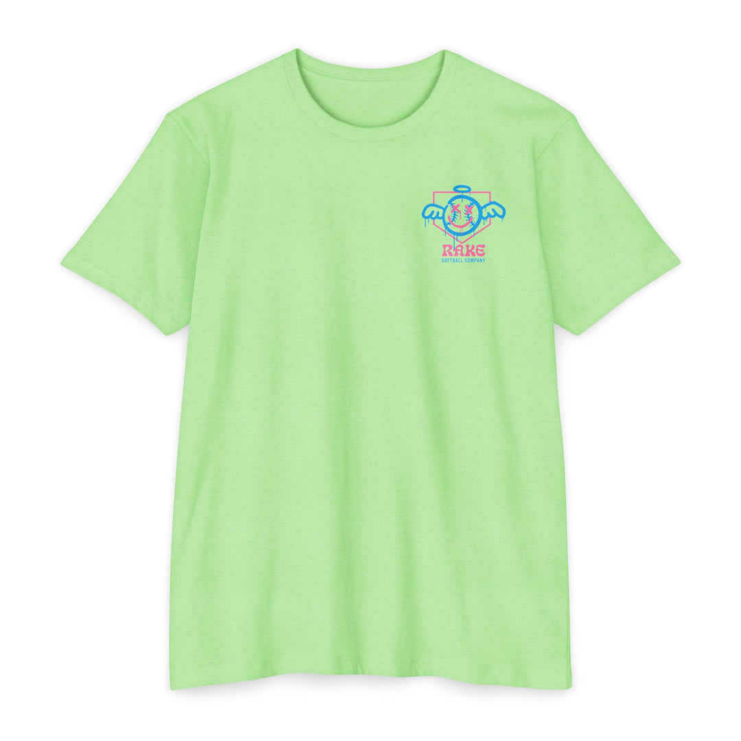 She Angel Drip Softball Tee - Rake Baseball Company - RAKE BASEBALL | BASEBALL T-SHIRT | BASEBALL CLOTHING | GOOD VIBES ONLY