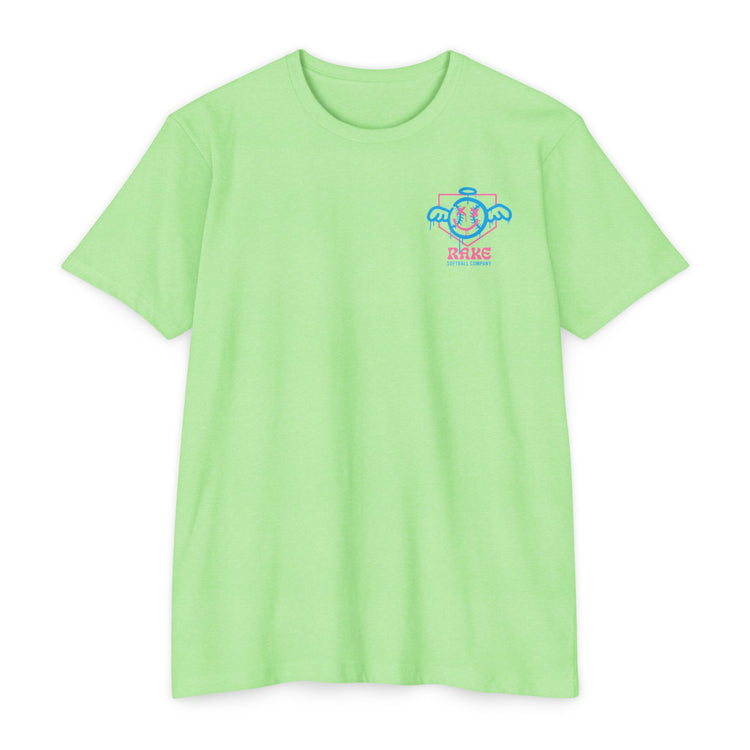 She Angel Drip Softball Tee - Rake Baseball Company - RAKE BASEBALL | BASEBALL T-SHIRT | BASEBALL CLOTHING | GOOD VIBES ONLY