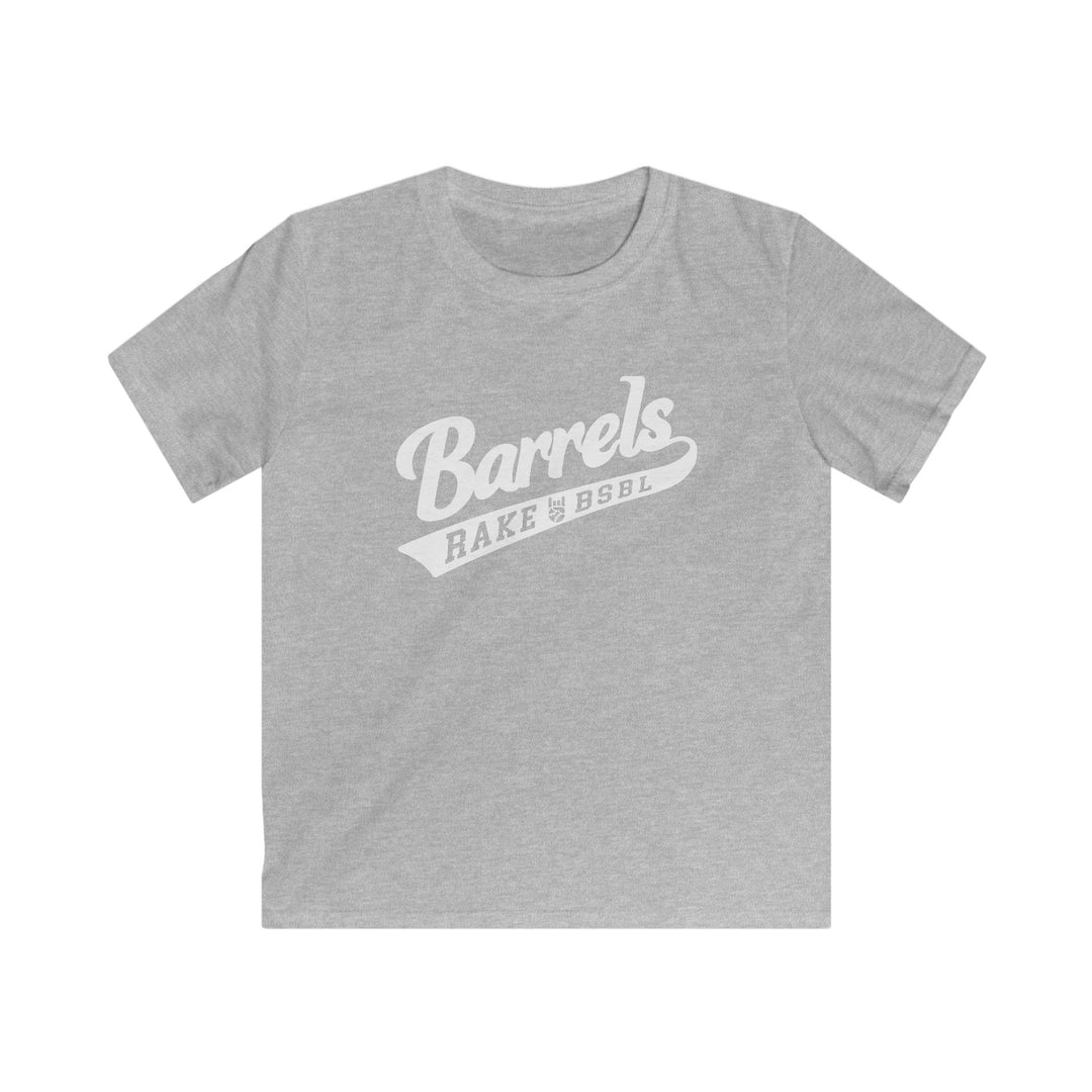 Kids Barrels Tee - Rake Baseball Company - RAKE BASEBALL | BASEBALL T-SHIRT | BASEBALL CLOTHING | GOOD VIBES ONLY