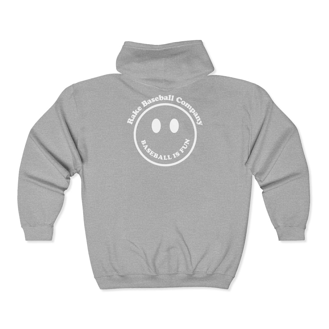 Baseball Is Fun Full Zip Hoodie