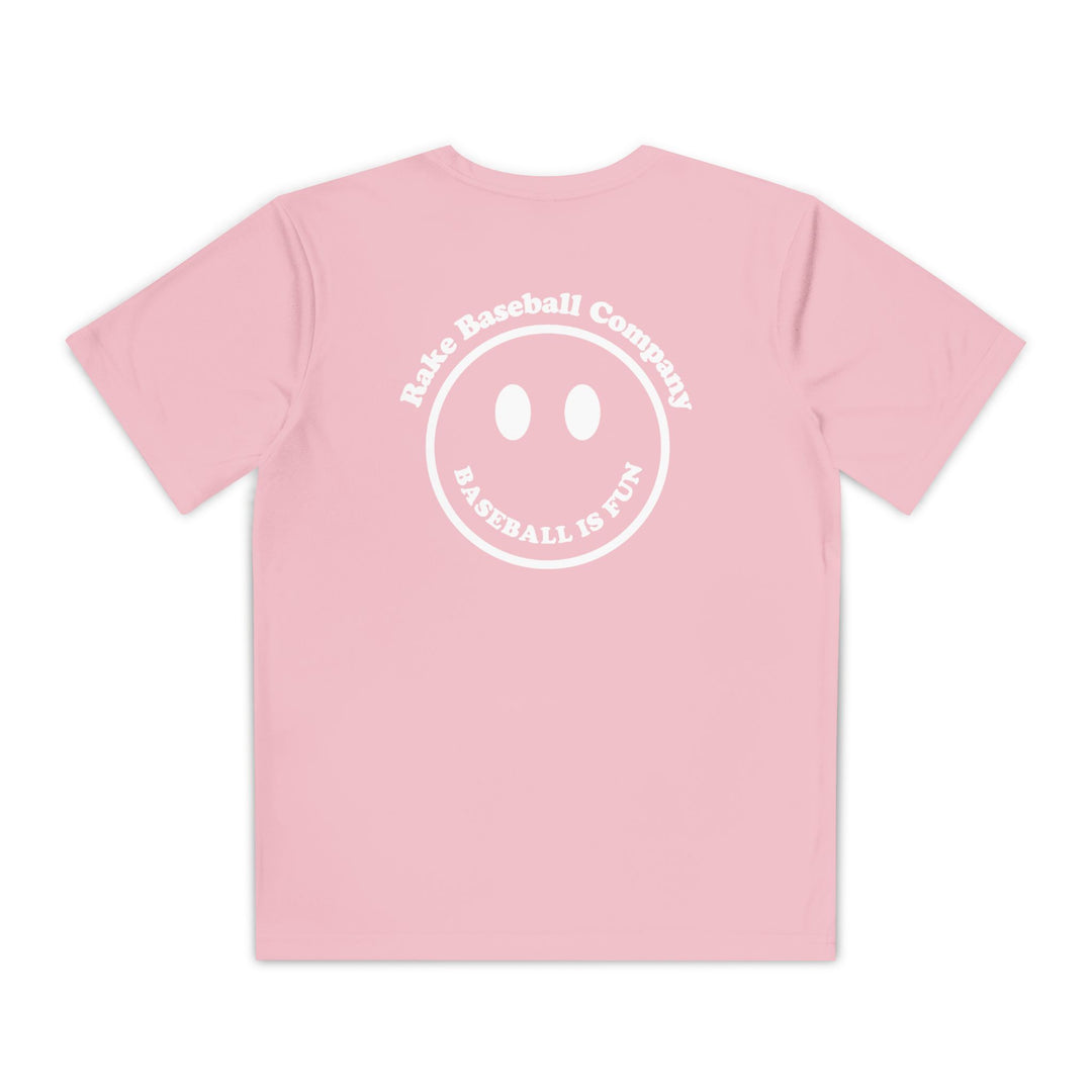 Kids Baseball Is Fun Dry Fit Tee - Rake Baseball Company - RAKE BASEBALL | BASEBALL T-SHIRT | BASEBALL CLOTHING | GOOD VIBES ONLY