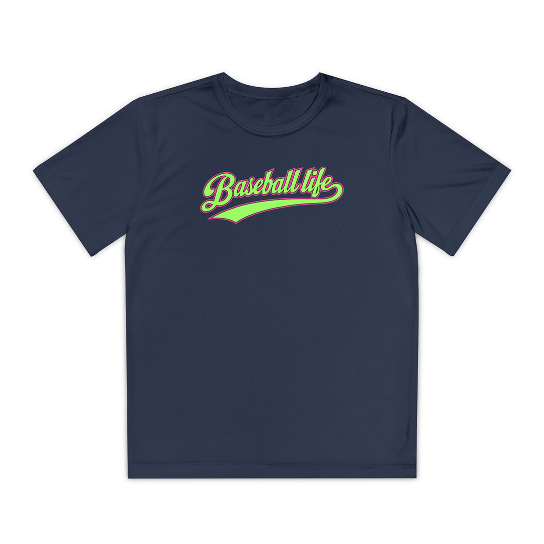 Kids Baseball Life Green Edition Dry Fit Tee
