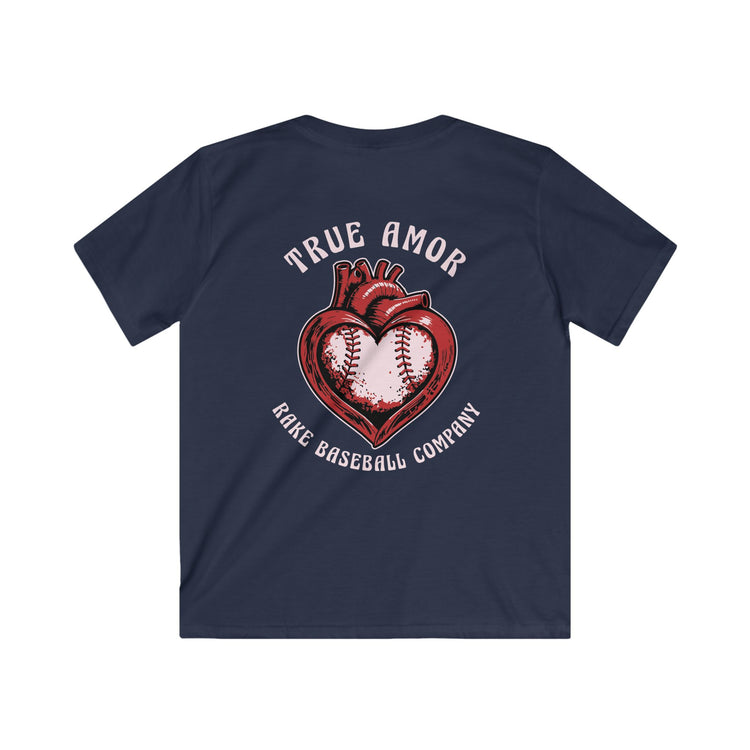 Kids True Amor Baseball Tee - Rake Baseball Company - RAKE BASEBALL | BASEBALL T-SHIRT | BASEBALL CLOTHING | GOOD VIBES ONLY